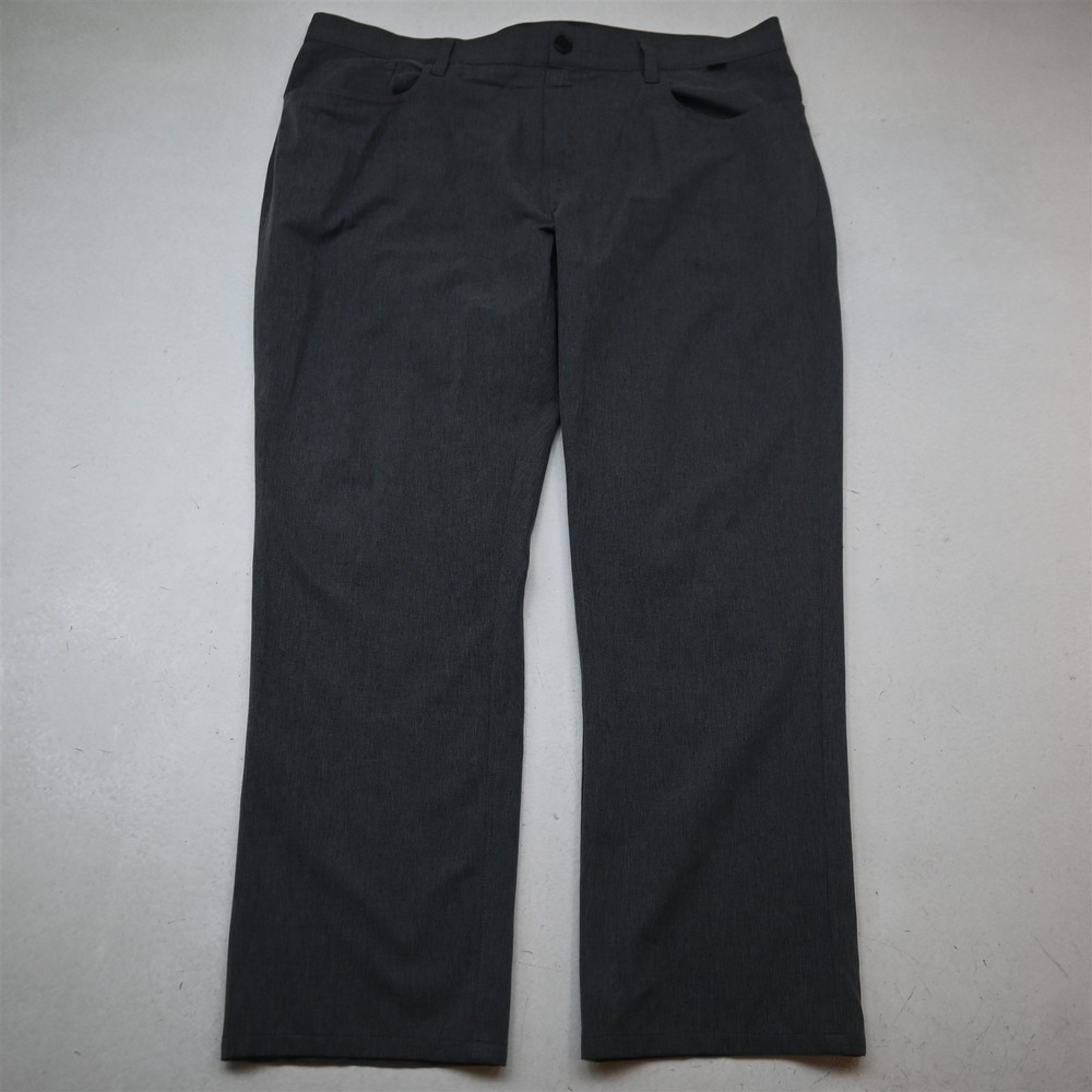 Travis Mathew 38x32 Gray Open to Close 5 Pocket Straight Golf Dress Mens Pants